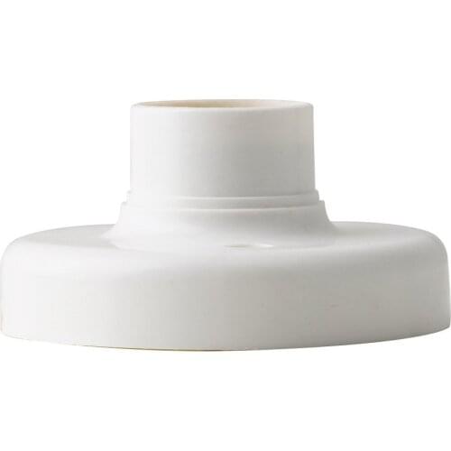 Useful E27 Round Plastic Base Screw Light Bulb Lamp Socket Holder White E27 Base Lamp Socket Popular Lamp Holder