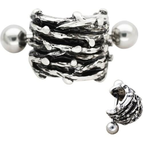 JHJT 16G Cartilage Earrings Bar 316L Stainless Steel Cartilage Earrings Stud Piercing