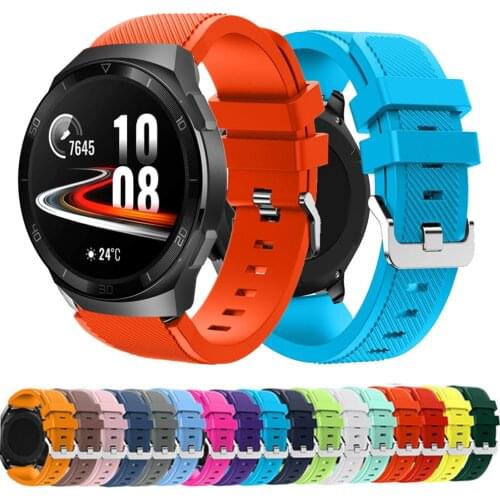 Silicone Watch Band Strap For HUAWEI Watch GT 2e 2 Pro 46mm Wrist Strap Bracelet For Huawei GT 2 42mm Wristband Smart accessorie