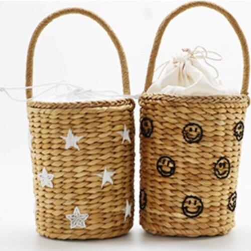 Star Drum Straw Bag Handbags Shoulder Bag Women Messenger Bags Women Shoulder Bag Wholesale