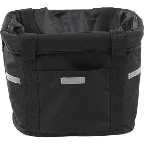 Bike Basket Bag Waterproof Removable Bicycle Front Handlebar Basket Pet Cat Dog Carrier Bag For Cycling Storage Bags