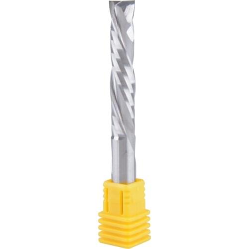 Up & Down Cut Mill 8x42mm 2 Flute Woodworking Router Bits for Wood PVC MDF Plastic, CNC Carbide End Mill Bits Router Cutter