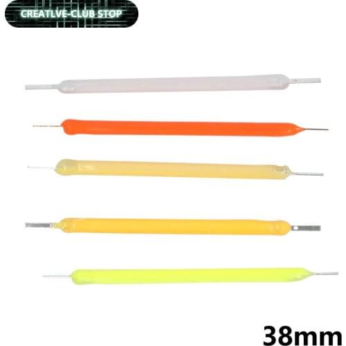 10pcs 38mm High Lumen LED Filament Bulb Lamp 5 color DC3V 100mA Flexible Filament LED Diode For Lampada Edison Lamp Candle bulb