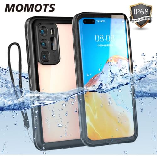 Waterproof Case for Huawei P40 Pro P30 Lite Shockproof Case for Huawei P30 Pro P20 Pro Mate 20 Pro Case with Holder Clear Cover
