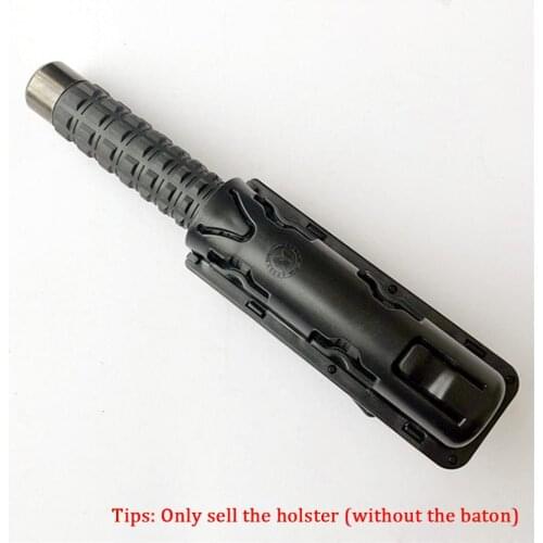 360 Degree Rotation GAS Baton Holster Extensible Black Baton Holder Case Pouch for outdoor police baton telescopic self defense