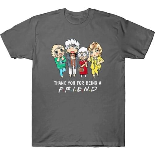 The Golden Girls Thank You for Being A Friend Vintage Mens Black T-Shirt Tee