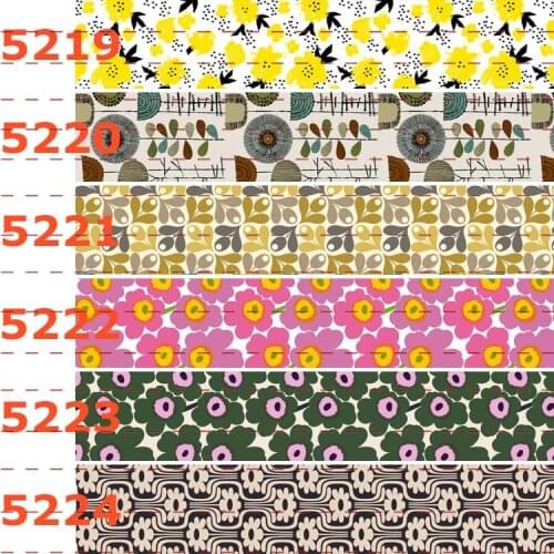 10yards -different sizes -small flowers ribbon pattern printed Grosgrain ribbon