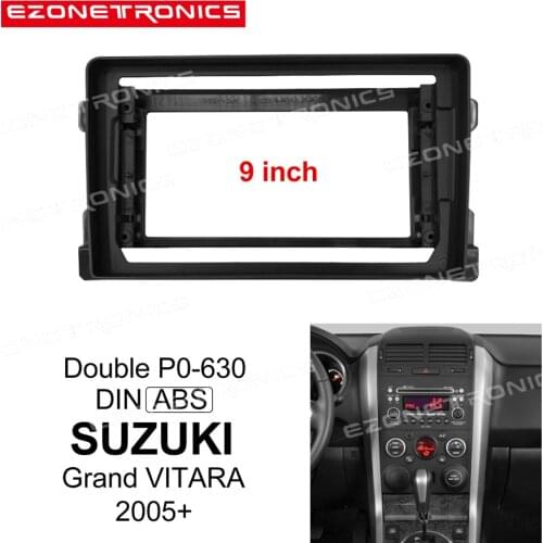 1din 2Din Car DVD Only Frame Audio Fitting Adaptor Dash Trim Kits Facia Panel 9inch For SUZUKI GRAND VITARA 2005+ Radio Player