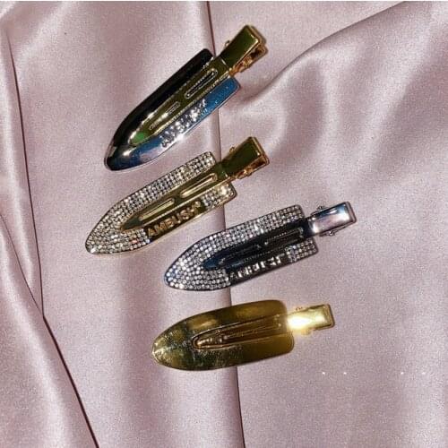 2pcs Woman rhioneston Bangs hair clip