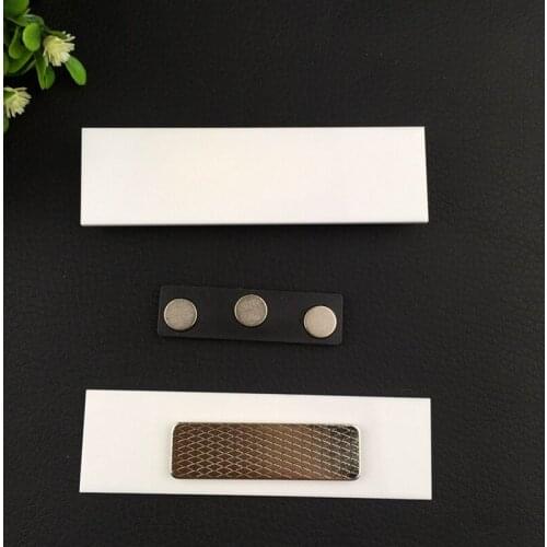 30pcs 70*25mm blank acrylic badge name tag could be Engraved thickness 2MM with acrylic plastic plate id badge holder