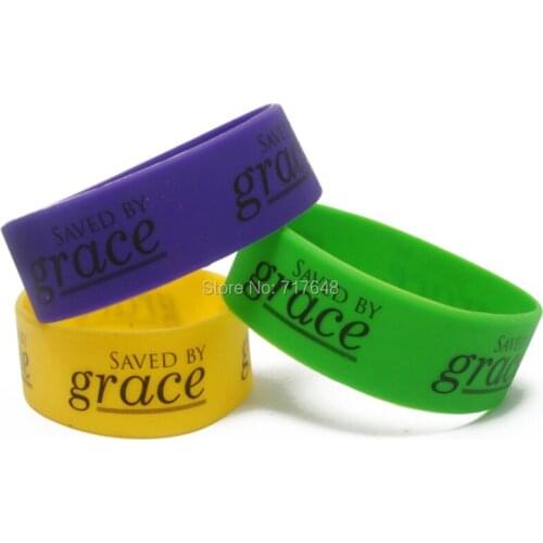 300pcs Place jesus first wristband silicone bracelets rubber cuff bangle free shipping by FEDEX
