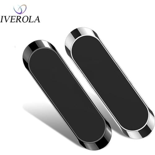Universal Mini Strip Shape Magnetic Car Phone Holder For iPhone Smartphone Metal Wall Magnet Mount Car Holder For Phone in Car