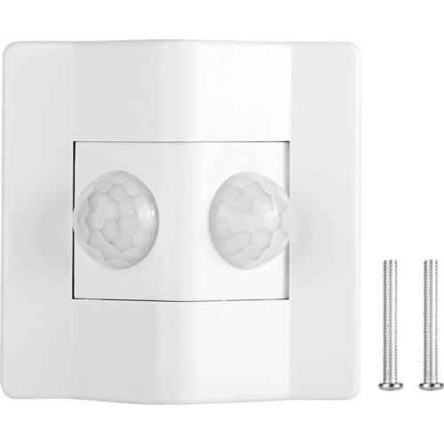 86-Type Light-Sensitive PIR Motion Sensor Switch Double Probe Light On Off Automatic Detector Control Smart Switch AC 90V-270V