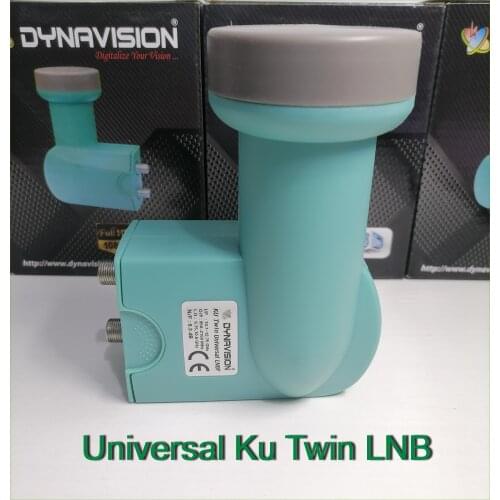 DYNAVISION Twin LNB Best signal digital Full HD Universal KU Band TWIN LNB High Gain Low noise satellite Dish LNB