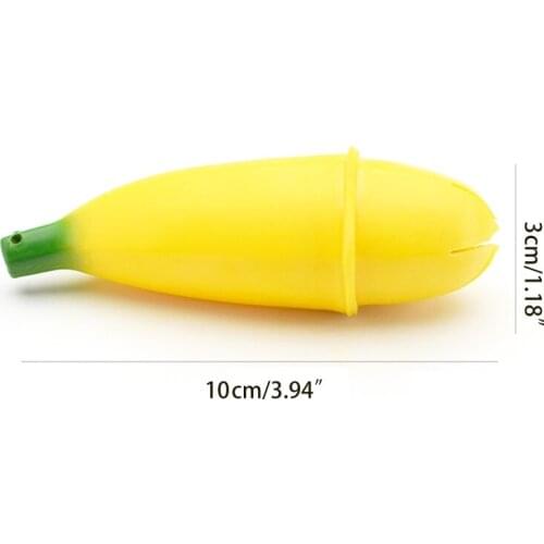 Fidget Toy Hand Squeeze Ball Vent Banana Miniature Novelty Toy Toddler Gift Stress Relief Toy Realistic Peeling Banana