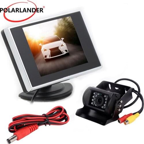 Rear View Camera Backup Camera for Bus Parking Reverse Monitor Backup Camera 3.5" Auto TV car Screen TFT LCD Car Monitor