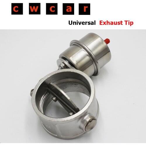 Stainless Steel Exhaust Control Valve Set Boost Actuator Open Style 51/60/63/76mm Pipe