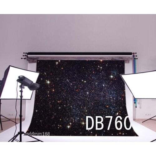 Space Colored Starry Sky Polyester Backdrop Background Photography Studio Props Photographic Photo Seamless Washable No Crease