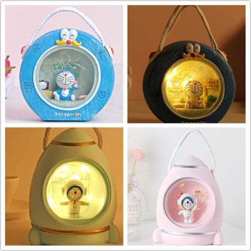 Doraemon Night Light for Children Kids Girl Bedroom Bedside Table Lamp Cute Cartoon LED Night Lighting Decoration Bedside Lamp