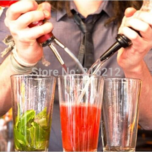 New Arrive Stainless Steel Liquor Spirit Pourer Free Flow Wine Bottle Pour Spout Stopper