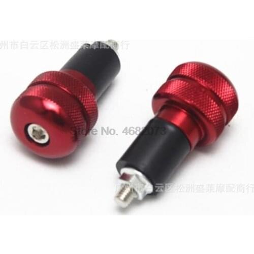 By DHL or Fedex 100set Aluminum 22mm 7/8 inch Motorcycle Handlebar Gear Balanced Plug Universal Handle Bar 4colors