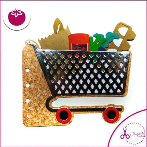 Cutting Dies Shopping Cart Planner Scrapbook Cardmaking DIY Paper Craft Metal Stencil