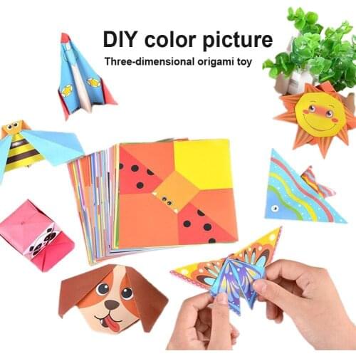 Handmade DIY Three-Dimensional Colorful Origami Early Education Toy Kids Gift
