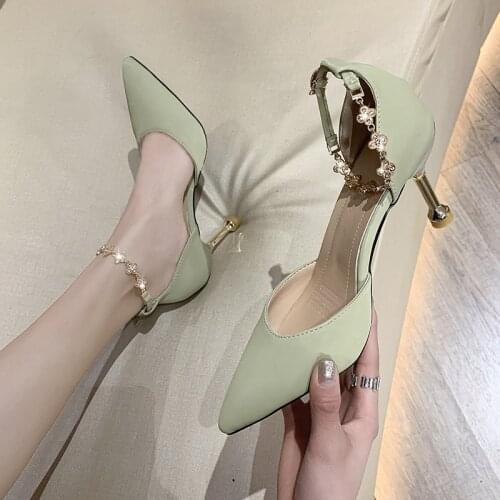 Shoes Female Fashion Sexy Hollow with Sandals Summer Korean Version Breathable Shoes Women Pumps High Heel Wedding Formal Shoes