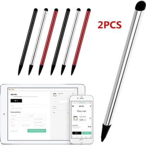 Vertical Touch Screen Stylus Pencil 2pcs Quality Capacitive Universal Stylus Pen for iPad Samsung Moblie phone PC Tab r25
