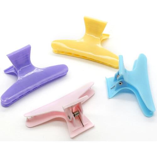12Pcs/Set Colorful Hairdresser Hair Clip Holding Hair Claw Section Styling Tools Salon Hairdressing Butterfly Hair Clamps Clips