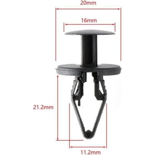 10Pcs FRONT BUMPER WHEEL ARCH LINING SPLASHGUARD CLIPS ABS Plastic Screw for Ford the Top Trim Covering The Grille / Slam Panel