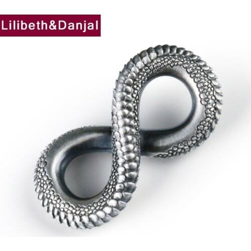 Tail Snake Pure 925 Sterling Silver Free Black Leather Rope Vintage Fashion Necklace Pendant Jewelry Women Men Designer 2021 P19