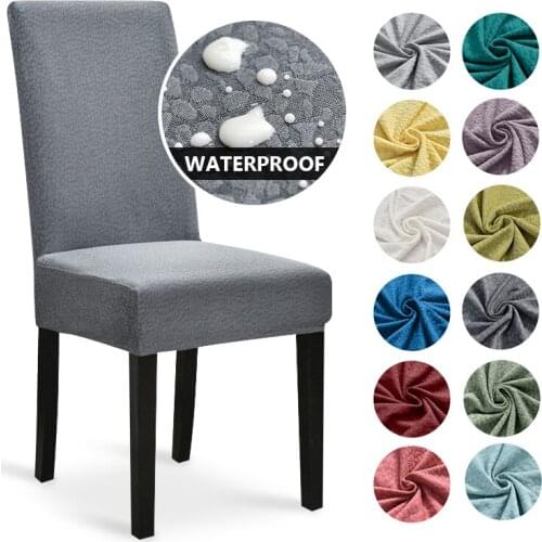 1/2/4/6 Pieces Waterproof Removable Chair Cover for Dining Room Spandex Slipcover Case for Chair Kitchen Dining Chair Cover
