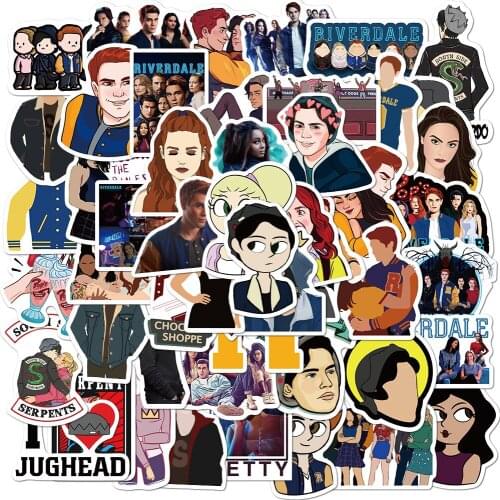 10/50PCS Riverdale Tv Show Cute Cartoon Funny Toy Sticker Adult Kawaii Bicycle Car Trunk Cute Laptop Water Cup Guitar Cartoon