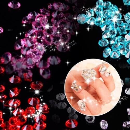 YZWLE 12 Colors Nail Rhinestones 2mm Acrylic Nail Art Rhinestones Decoration For UV Gel Phone Laptop DIY Nail Tools