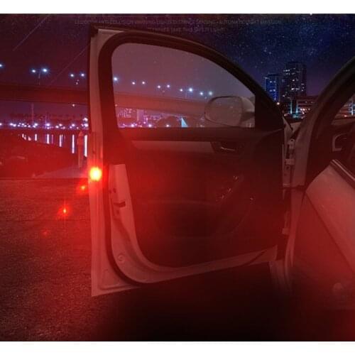 2x Car Door Anti-Collision Warning Light For Mitsubishi Asx Lancer 10 Outlander Pajero Sport 9 L200 Colt Carisma Galant Grandis