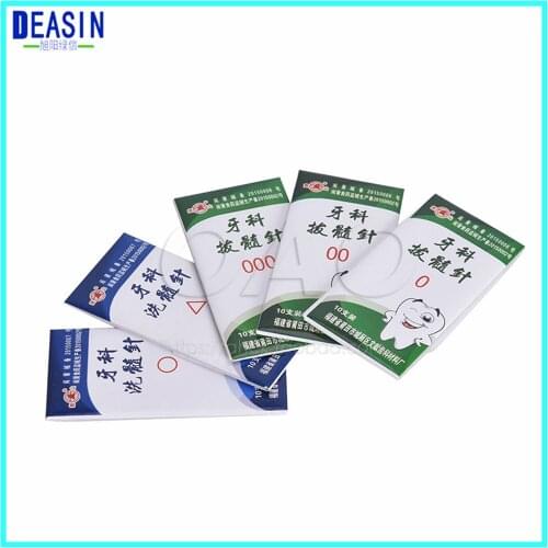 5 Packs dental pull out marrow needle Anterior posterior teeth Washing needle cotton needles Dental pulp removal needl
