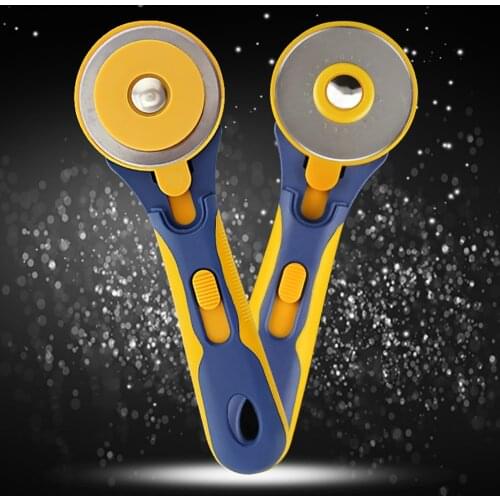 60mm Stainless Steel Circular Rotary Cutter Knife for Patchwork Sewing Fabric Quilting Leather Flat Rubber Bands Cutting Craft