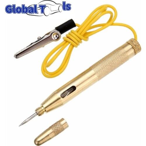 6V-24V Car Probe Light System Tester Motorcycle Circuit Tester Auto Clip Circuit Tester and Light Lamp Voltage Test Pen Cable