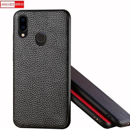 Genuine Leather Classic business phone case for Huawei Nova 3 Mate RS Honor 10 Nova 2s P Smart Anti-fall wearable phone case