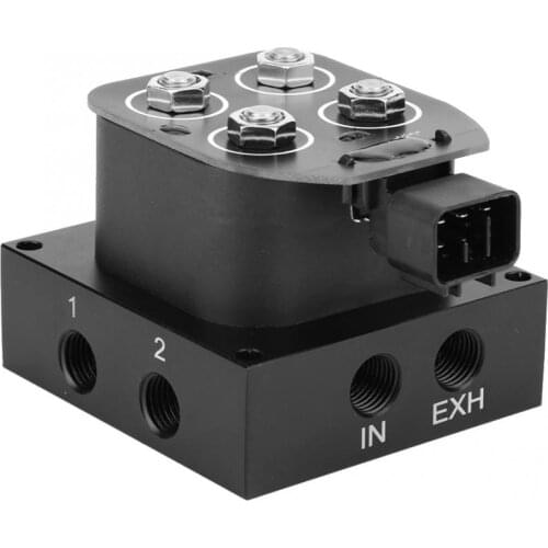 12V 12.6W 0-300psi Solenoid Valve Air Ride Suspension Manifold Valve Block for Car Truck Solenoid Valve Car Accessories