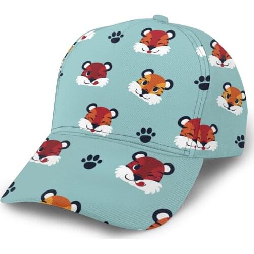 Cute Tiger And Paws Baseball Cap Fashion Men Hat Cap Summer Dad Hat Male Sports Hat