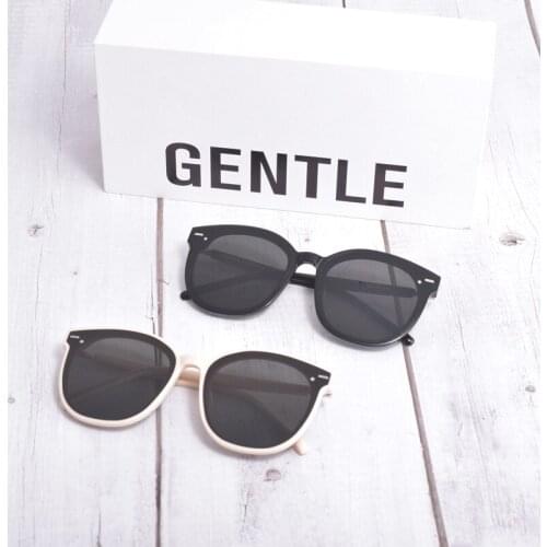 Fashion Korea Vintage women men Sunglasses GENTLE Six bears Acetate UV400 lens Retro Round Sun Glasses For Men Womens