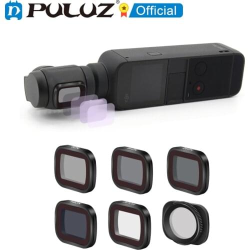6 in 1 ND8 + ND16 + ND32 + ND64 + CPL + UV Adjustable Polarization Dimming Optical Glass Lens Filter Kits for DJI OSMO Pocket 2