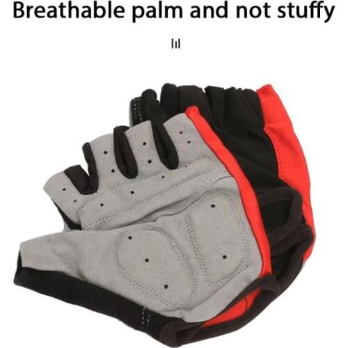 1Pair Cycling Gloves Half Finger Anti-slip Bicycle Riding Gloves Summer Anti-shock Gel MTB Road Bike Sports Gloves