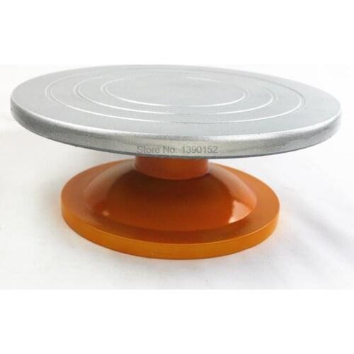 5pcs Plastic Steel Turntable Pottery Clay Sculpture PTZ Repairing Table Cake Decorating Turntable Manual Wash Bar Turntable