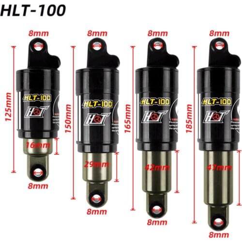 HLT-100 165 150 125 185 mm spring ebike scooter bicycle rear suspension shock