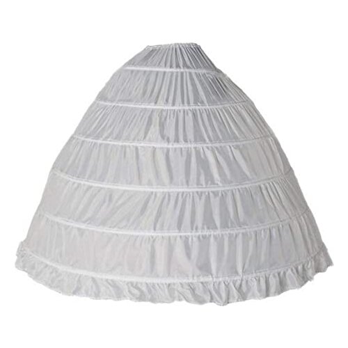 Plus Size Regular Size Ball Gown Tiers 6 Hoops Floor Length Wedding Crinoline Petticoat 2021