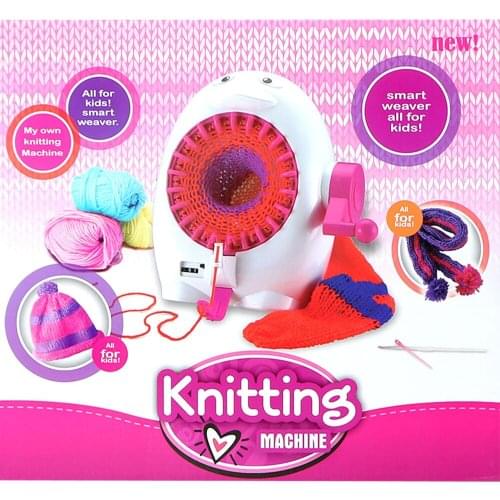 DIY Hand Knitting Machine Play Toy Simulation Parent-child Interaction Professional 22 Needle Creative Loom Toy Gift For Girl