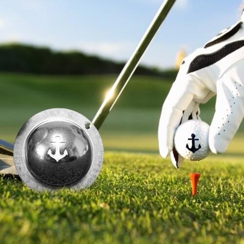 Golf Ball Marker And Stainless Steel Stencil Marker Pen Liner Golf Putting Positioning Aids Outdoor Golf Sport Equipments